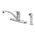 Pfister Kitchen Faucets, Single Handle Kitchen Faucet With Spray Chrome G134-7000